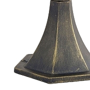 Ландшафтный светильник Favourite Zagreb 1805-1T цвет плафона/подвески Коньячный, цвет арматуры Черный, Золото-1