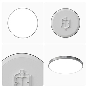 Накладной светильник Apeyron Electrics 18-145 цвет плафона/подвески Белый, цвет арматуры Серебро-7