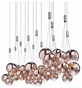 Подвесной светильник iLedex Selfie 19152P/3-6W-3000K CP цвет плафона/подвески Медь, цвет арматуры Серебро