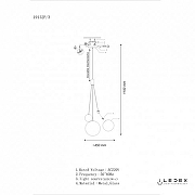 Подвесной светильник iLedex Selfie 19152P/3-6W-3000K SL цвет плафона/подвески Дымчатый, цвет арматуры Серебро-2