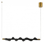 Подвесной светильник Divinare Passato 1925/06 SP-8 цвет плафона/подвески Черный, цвет арматуры Латунь-1