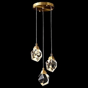 Подвесной светильник Imperiumloft Cr1stel-One01 193596-26 цвет плафона/подвески Прозрачный, цвет арматуры Латунь