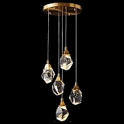 Подвесной светильник Imperiumloft Cr1stel-One01 193598-26 цвет плафона/подвески Прозрачный, цвет арматуры Латунь