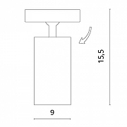 Накладной светильник Divinare Gavroche Volta 1968/04 PL-1 цвет плафона/подвески Черный, цвет арматуры Черный-3