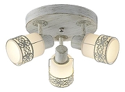 Спот Eurosvet S1lv1a 20026/3 белый с золотом цвет плафона/подвески Белый, цвет арматуры Белый, Золото