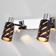 Бра Eurosvet Fente 20090/2 черный/хром цвет плафона/подвески Черный, цвет арматуры Хром, Черный