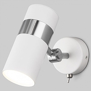 Бра Eurosvet V1ero 20096/1 белый/ хром цвет плафона/подвески Белый, Хром, цвет арматуры Белый