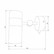 Бра Eurosvet V1ero 20096/1 белый/ хром цвет плафона/подвески Белый, Хром, цвет арматуры Белый-2