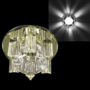 Встраиваемый светильник Sneha 2020/B G9 CR+YL цвет плафона/подвески Желтый, Прозрачный, цвет арматуры Хром