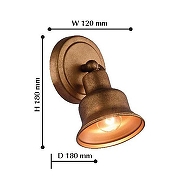 Спот Favourite Clochette 2024-1W цвет плафона/подвески Золото, цвет арматуры Золото-2