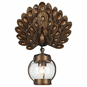 Бра Favourite Hunt 2032-1W цвет плафона/подвески Прозрачный, цвет арматуры Коричневый