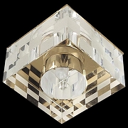 Встраиваемый светильник Sneha 2043/B G9 GD цвет плафона/подвески Прозрачный, цвет арматуры Золото