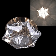 Встраиваемый светильник Sneha 2044/B G9 GD цвет Золото, Прозрачный