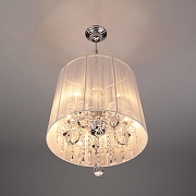 Подвесной светильник Eurosvet Allata 2045/5 хром/белый цвет плафона/подвески Белый, Прозрачный, цвет арматуры Хром-2