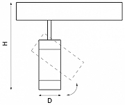 Светильник на штанге Lightstar Teta 205017 цвет плафона/подвески Черный, цвет арматуры Черный-1