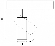 Светильник на штанге Lightstar Teta 205027 цвет плафона/подвески Черный, цвет арматуры Черный-1