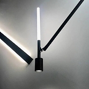 Светильник на штанге Imperiumloft CLIFF 206091-26 цвет плафона/подвески Черный, цвет арматуры Черный-1