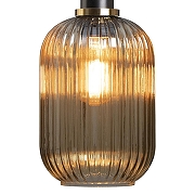 Подвесной светильник Loft it 1r1s 1 2071-A+BL цвет плафона/подвески Оранжевый, цвет арматуры Латунь, Черный-3