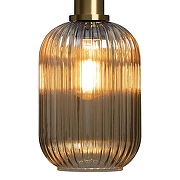 Подвесной светильник Loft it 1r1s 1 2071-A+BR цвет плафона/подвески Оранжевый, цвет арматуры Латунь-3