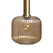 Подвесной светильник Loft it 1r1s 1 2071-B+BR цвет плафона/подвески Оранжевый, цвет арматуры Латунь-3