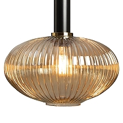 Подвесной светильник Loft it 1r1s 1 2071-C+BL цвет плафона/подвески Оранжевый, цвет арматуры Латунь, Черный-3