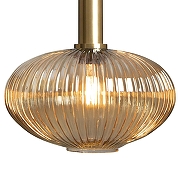 Подвесной светильник Loft it 1r1s 1 2071-C+BR цвет плафона/подвески Оранжевый, цвет арматуры Латунь-3