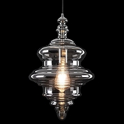 Подвесной светильник Loft it La Scala 2075-A цвет плафона/подвески Светло-серый, цвет арматуры Хром-3