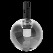 Накладной светильник Lightstar DUE 207637 цвет плафона/подвески Прозрачный, цвет арматуры Черный-1