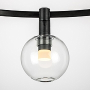 Накладной светильник Lightstar DUE 207637 цвет плафона/подвески Прозрачный, цвет арматуры Черный-2