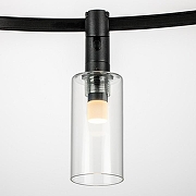 Накладной светильник Lightstar DUE 207737 цвет плафона/подвески Прозрачный, цвет арматуры Черный-2