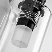 Накладной светильник Lightstar DUE 207737 цвет плафона/подвески Прозрачный, цвет арматуры Черный-3