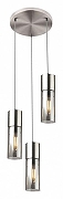 Подвесной светильник Globo Annika 21000-3HN цвет плафона/подвески Дымчатый, цвет арматуры Никель