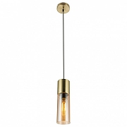 Подвесной светильник Globo Annika 21000HM цвет плафона/подвески Янтарный, цвет арматуры Золото-1