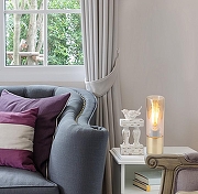 Настольная лампа Globo Annika 21000M цвет плафона/подвески Янтарный, цвет арматуры Золото-2