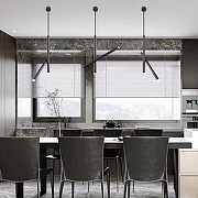 Светильник на штанге Imperiumloft Gord1an01 213633-23 цвет плафона/подвески Черный, цвет арматуры Черный-7