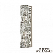 Накладной светильник Arte Milano AM-0011 2152B.D110.H500.LED.5 Ni цвет плафона/подвески Прозрачный, цвет арматуры Никель-5