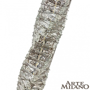 Накладной светильник Arte Milano AM-0011 2152B.D110.H500.LED.5 Ni цвет плафона/подвески Прозрачный, цвет арматуры Никель-9