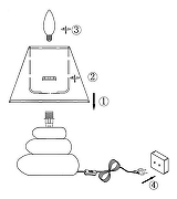 Настольная лампа Globo Travis 21686 цвет плафона/подвески Бежевый, цвет арматуры Бежевый, Хром-2