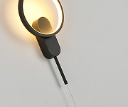 Бра Kink Light Адис 2204,19 цвет плафона/подвески Черный, цвет арматуры Черный-1