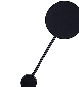 Накладной светильник Kink Light Фирс 2208-1A,19 цвет плафона/подвески Черный, цвет арматуры Черный-1