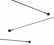 Светильник на растяжке Kink Light Скайлайн 2216-400,19 цвет плафона/подвески Белый, Черный, цвет арматуры Черный