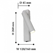 Бра Favourite Specimen 2229-1W цвет плафона/подвески Белый, цвет арматуры Белый-1