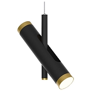 Подвесной светильник Favourite Duplex 2324-2P цвет плафона/подвески Черный, Золото, цвет арматуры Черный