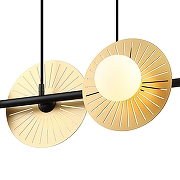 Подвесной светильник Favourite Sonnenblume 2356-4P цвет плафона/подвески Белый, цвет арматуры Золото, Черный-3