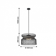 Подвесной светильник Favourite Korb 2363-2P цвет плафона/подвески Черный, цвет арматуры Черный-4
