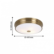 Накладной светильник Favourite Pannikin 2375-3C цвет плафона/подвески Белый, цвет арматуры Латунь-2