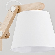 Бра Adilux Joga White 23970 цвет плафона/подвески Белый, цвет арматуры Белый, Коричневый-1