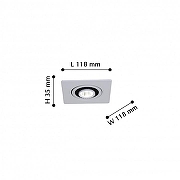 Встраиваемый светильник Favourite Cardine 2417-1U цвет Белый-5