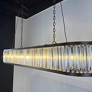 Подвесной светильник Imperiumloft Odeon Clear Glass Black 248522-22 цвет плафона/подвески Прозрачный, цвет арматуры Черный-6