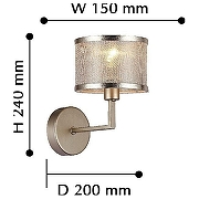 Бра F-promo Bonbon 2487-1W цвет плафона/подвески Бежевый, цвет арматуры Бежевый-4